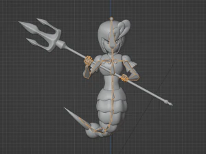 SplashWoman - Megaman 9 3D Model