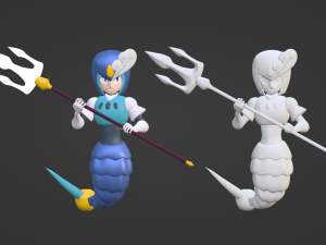 SplashWoman - Megaman 9 Modelo 3D