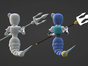 SplashWoman - Megaman 9 3D Model
