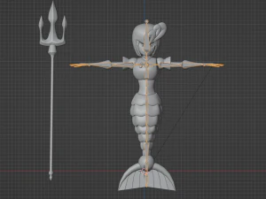 SplashWoman - Megaman 9 3D Model