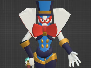 Magic Man - Megaman 3D Model