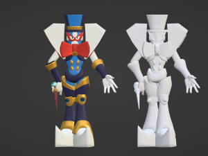 Magic Man - Megaman 3D Model