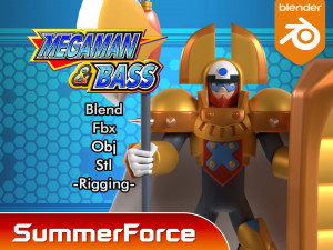 King - Megaman 3D Model