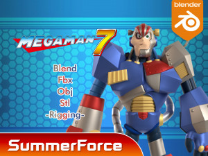 Junkman - Megaman 3D Модель