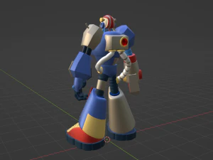Junkman - Megaman 3D Model