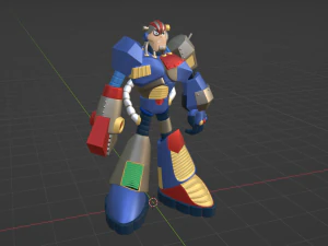 Junkman - Megaman 3D Model