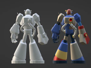 Junkman - Megaman 3D Model