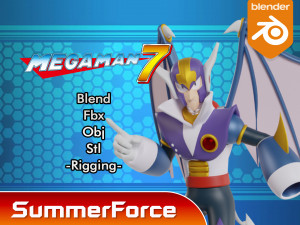 ShadeMan - Megaman 3D Модель