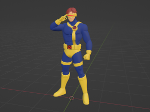 Cyclops - XMen 97 3D Модель