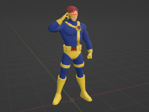 Cyclops - XMen 97 3D Модель