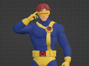 Cyclops - XMen 97 3D Модель