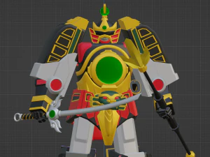 Thunder Megazord - Power Rangers 3D Model