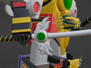 Thunder Megazord - Power Rangers Modello 3D