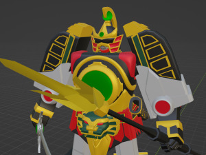 Thunder Megazord - Power Rangers Modello 3D