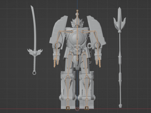 Thunder Megazord - Power Rangers Modello 3D