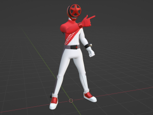 Boon Red - Boonboomger 3D Model