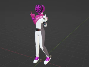 Boon Pink - Boonboomger 3D Model