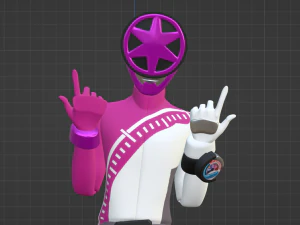 Boon Pink - Boonboomger 3D Model