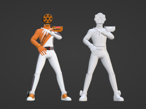Boon Orange - Boonboomger 3D 모델