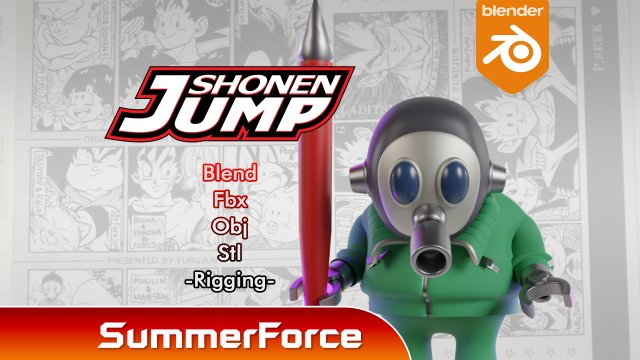 Akira Toriyama - Mascot Model 3D .c4d .max .obj .3ds .fbx .stl .blend 