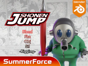 Akira Toriyama - Maskot 3D Model