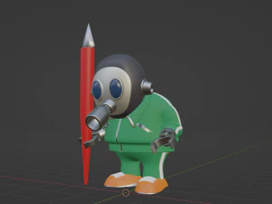 Akira Toriyama - Mascot 3D Model