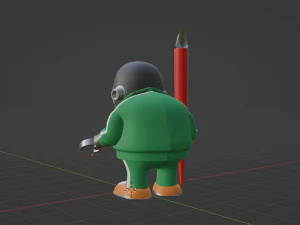 Akira Toriyama - Mascot 3D Model