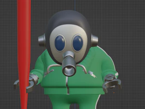 Akira Toriyama - Mascot 3D Model