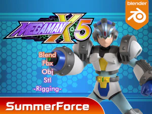 मेगामैन गैया कवच - मेगा मैन X5 3D मॉडल
