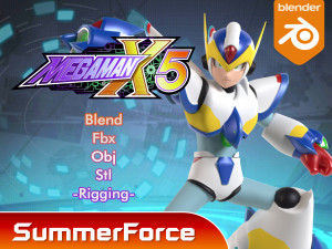 Megaman Falcon Armor - Mega Man X5 3Dモデル