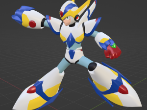 Megaman Falcon Armor - Mega Man X5 3D Модель