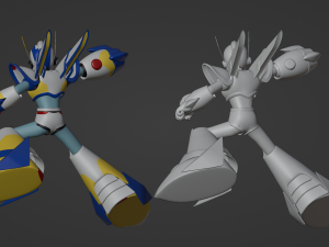 Megaman Falcon Armor - Mega Man X5 3D Модель