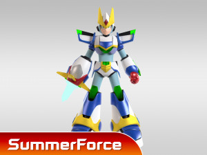 Megaman Blade Armor - Mega Man X6 3D Model