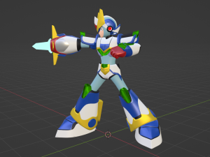 Megaman Blade Armor - Mega Man X6 3D Model