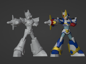Megaman Blade Armor - Mega Man X6 3D Model