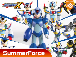 Megaman Shadow Armor - Mega Man X6 3D Model