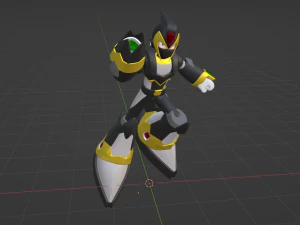 Megaman Shadow Armor - Mega Man X6 3D Model