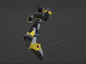 Megaman Shadow Armor - Mega Man X6 3D Model
