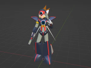 Axl - Megaman X7 3D Model