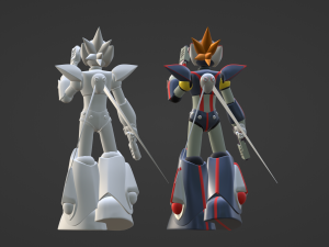 Axl - Megaman X7 3D मॉडल