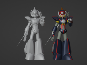 Axl - Megaman X7 3D मॉडल