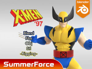 ウルヴァリン - Xメン 97 3Dモデル