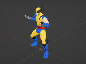 Wolverine - XMen 97 3D-Modell