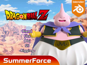 Majin Buu - Dragonball 3D Model