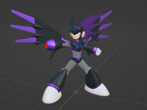Super Bass - Megaman 3D Model