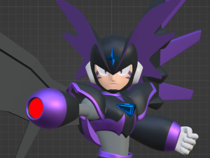Super Bass - Megaman 3D Model