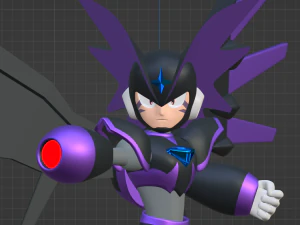 Super Bass - Megaman 3D Model
