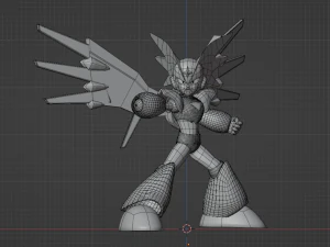 Super Bass - Megaman 3D Model