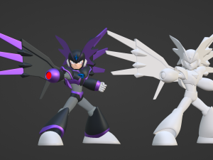 Super Bass - Megaman 3D Model