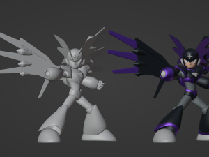 Super Bass - Megaman 3D Model
